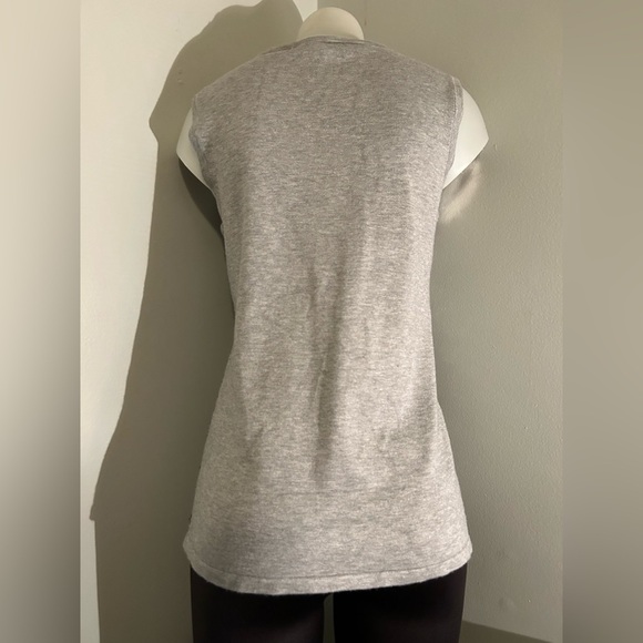 89th & Madison silver sequined women’s sz L tank, party top - Picture 4 of 4